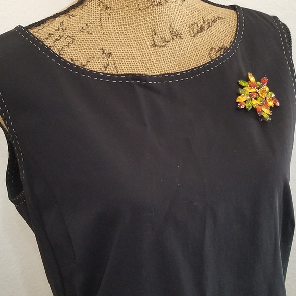 JAEGER Classic Little Black Dress sz.14 Special events Business Casual - Picture 7 of 16